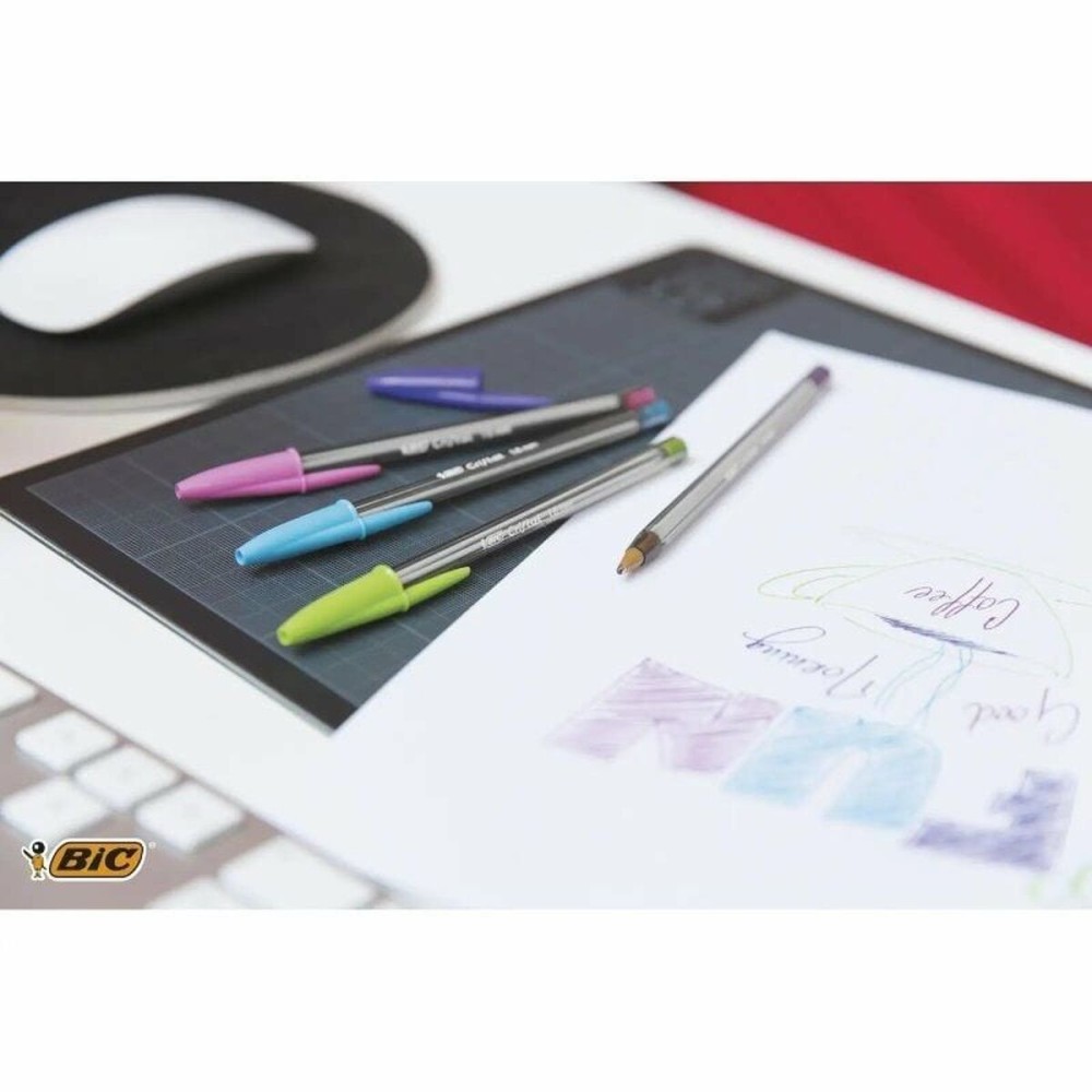 Kugelschreiber-Set Bic Cristal Fun 921342 Bunt 10 Stücke (10 Stück)
