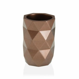 Zahnbürstenhalter Versa DIAMOND Rosa Harz (7,4 x 10,6 x 7,4 cm)