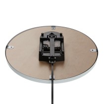 Horloge Murale Versa Pendule Métal Verre Bois MDF 4,5 x 56 x 29 cm