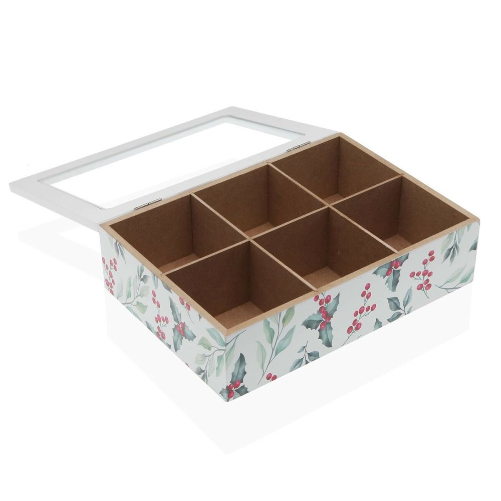 Boîte pour infusions Versa Acebo Bois 17 x 7 x 24 cm