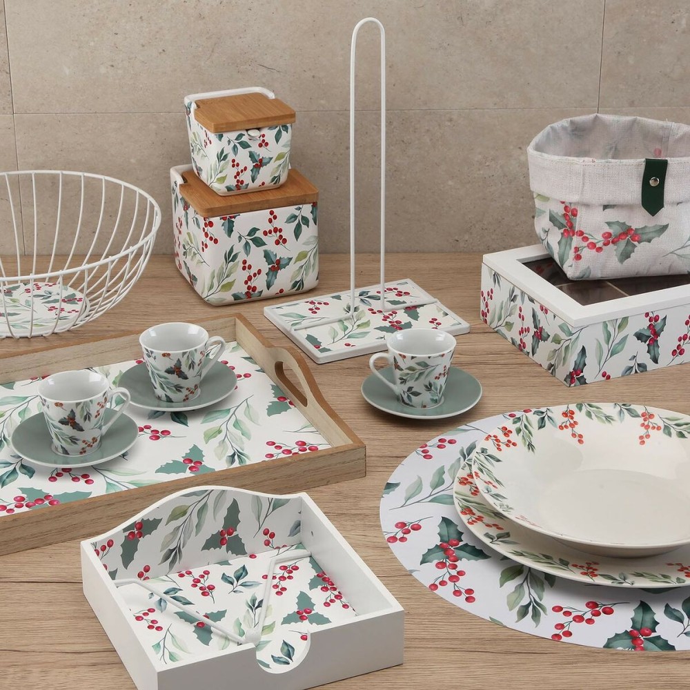 Boîte pour infusions Versa Acebo Bois 17 x 7 x 24 cm
