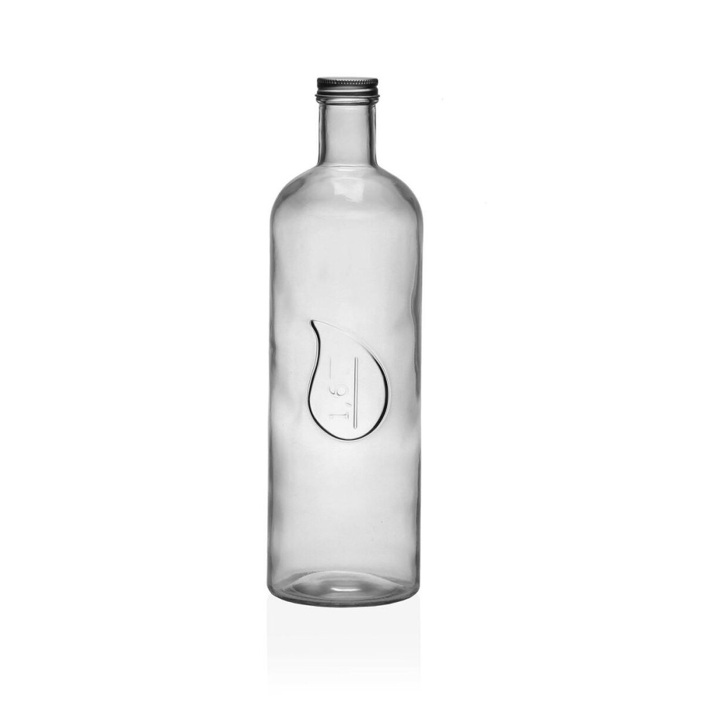 Bouteille Versa verre Aluminium Goutte 1,6 L 9,8 x 32,5 x 9,8 cm