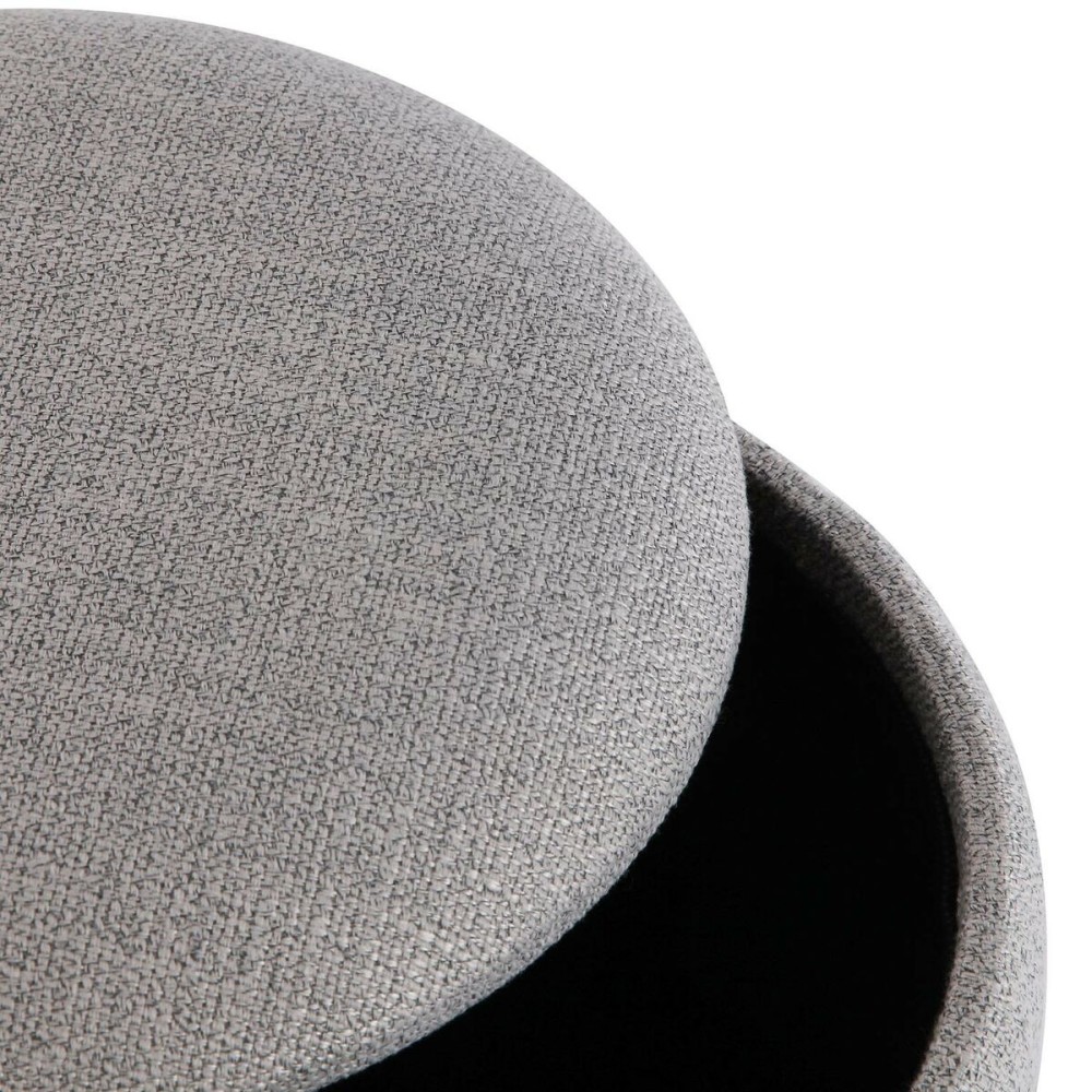 Detachable Pouffe Versa Grey Bamboo MDF Wood