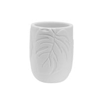 Support pour brosses à dents Versa Palm Blanc Résine 7 x 9 x 7 cm