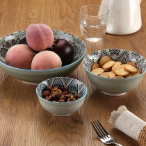 Salad Bowl Versa Green Ceramic Porcelain 22,5 x 9 x 22,5 cm