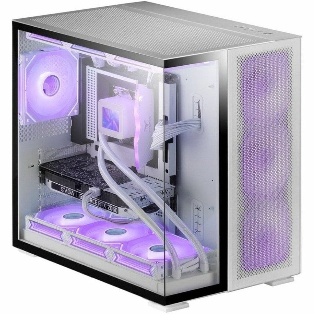 Boîtier ATX semi-tour Mars Gaming MCNOVA2 Blanc Argenté