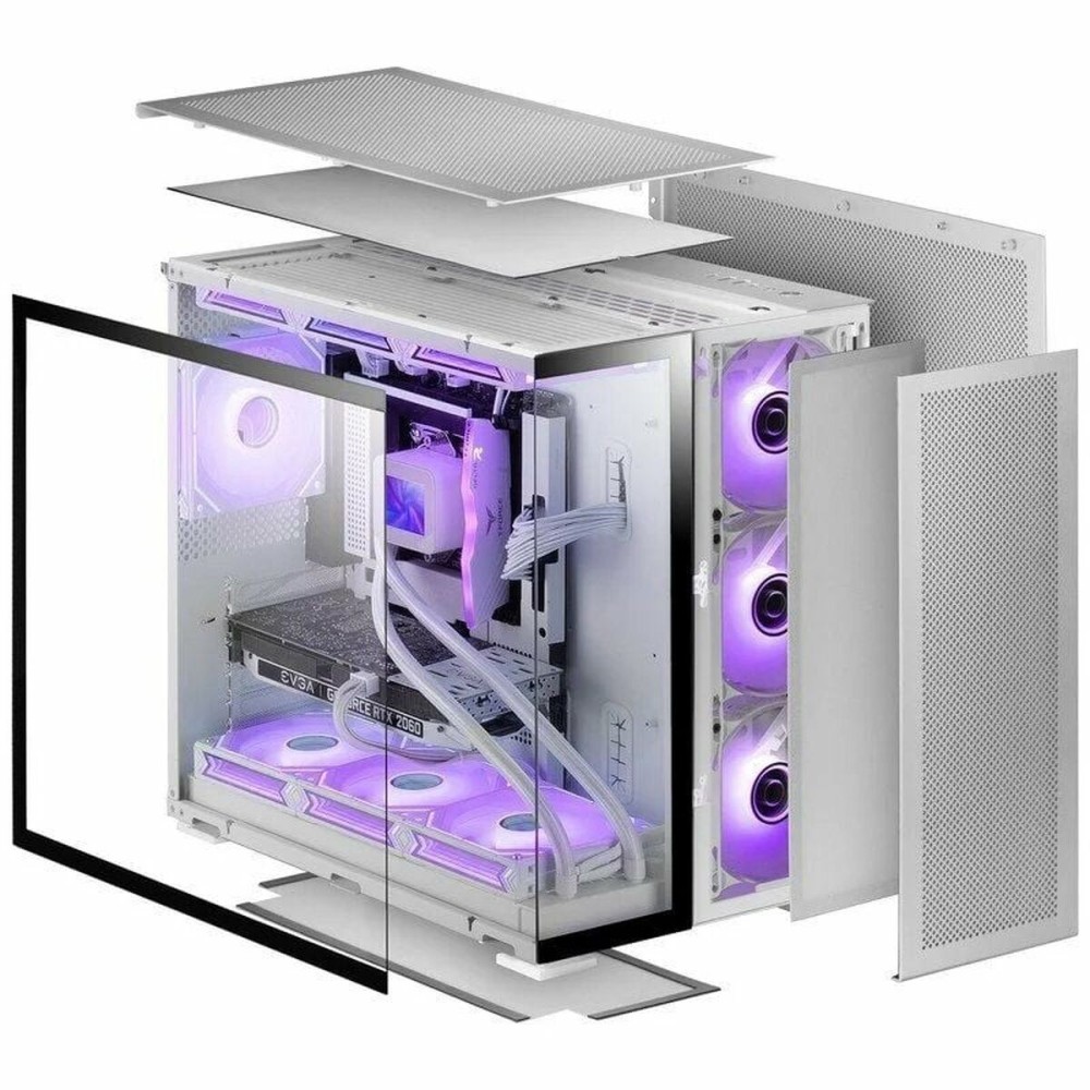 ATX Semi-tower Box Mars Gaming MCNOVA2 White Silver