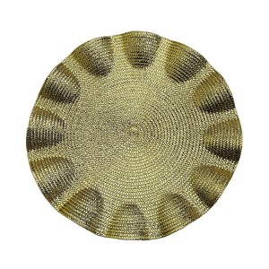 Untersetzer Versa Gold Kunststoff 38 x 38 cm