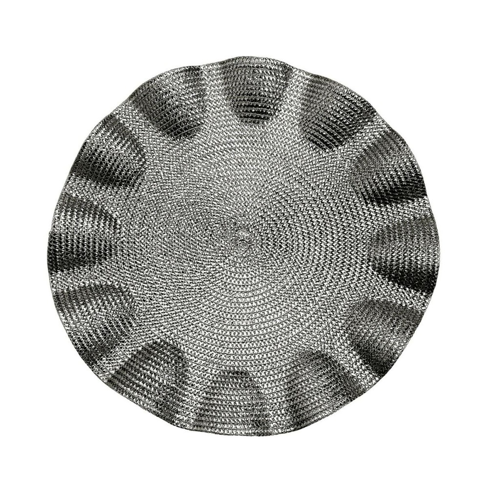 Untersetzer Versa Silberfarben Kunststoff 38 x 38 cm