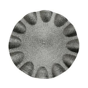 Untersetzer Versa Silberfarben Kunststoff 38 x 38 cm