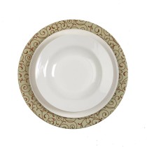 Dessous d'Assiette Versa Serpentine Métal 33 x 1,5 x 33 cm