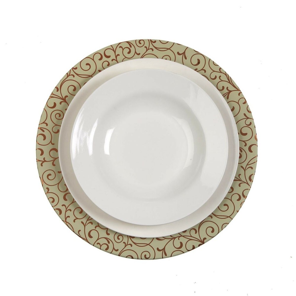 Dessous d'Assiette Versa Serpentine Métal 33 x 1,5 x 33 cm