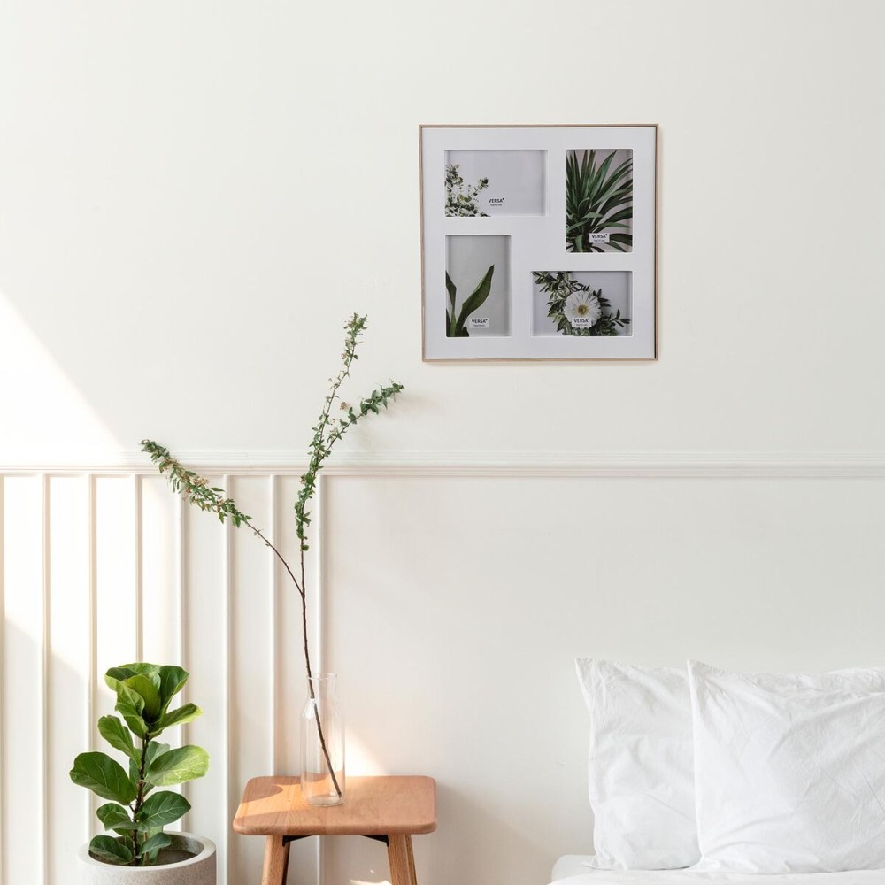 Photo frame Versa White Wood 31,5 x 31,5 cm