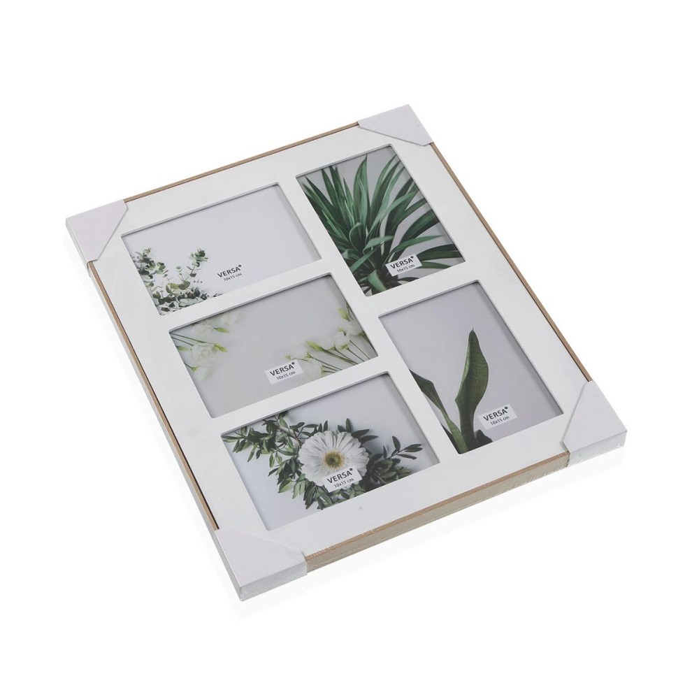 Photo frame Versa White Wood 36 x 30,5 cm