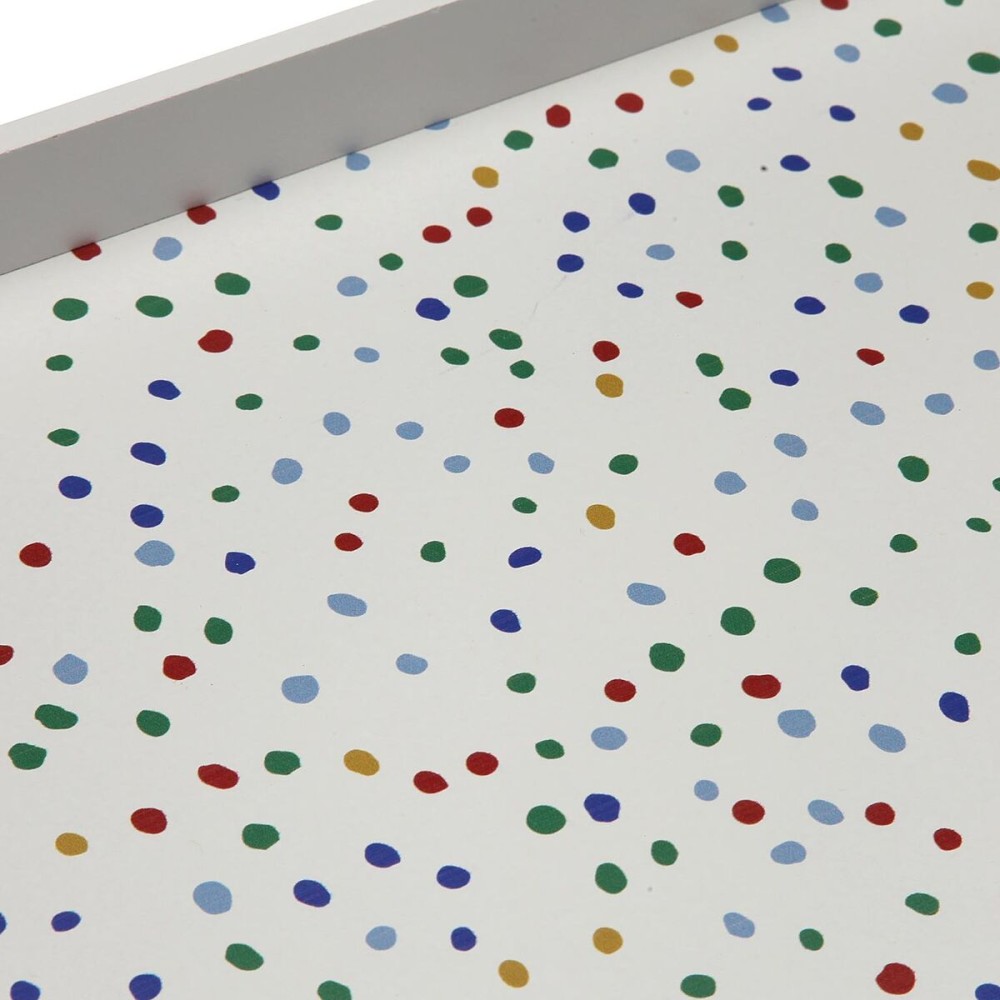 Tray Versa Dotty MDF Wood 24 x 4,5 x 34 cm