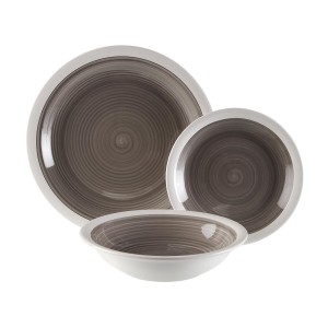 Geschirr Versa Legrand Grau 26,5 x 26,5 cm 18 Stücke