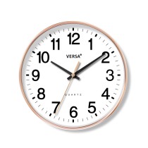 Horloge Murale Versa Blanc Plastique 4,3 x 30 x 30 cm