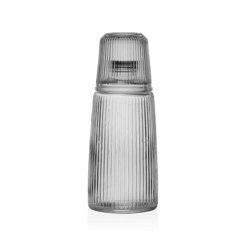 Wasserflasche Versa Glas Aluminium 10,3 x 26 x 10,3 cm