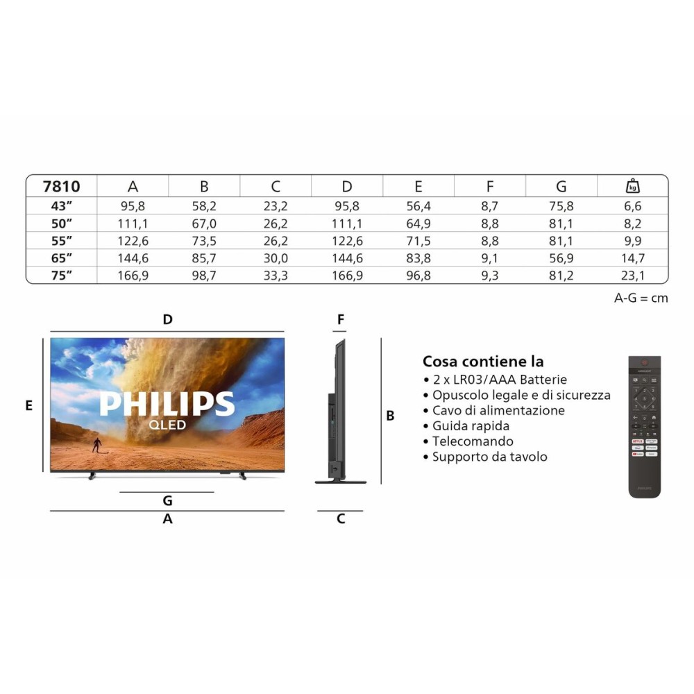 Smart TV Philips 65PUS7810/12