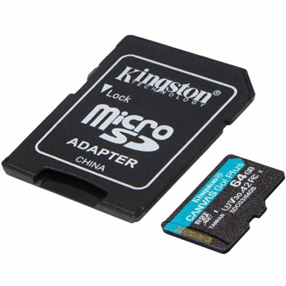Carte Mémoire Micro SD avec Adaptateur Kingston CANVAS Go! Plus 64 GB