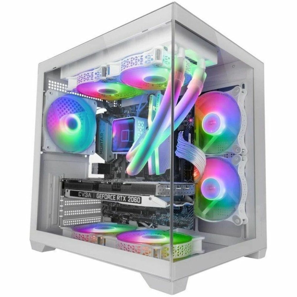 Mini-Tower Gehäuse Mikro ATX / ITX Mars Gaming MCVIEW2W Weiß