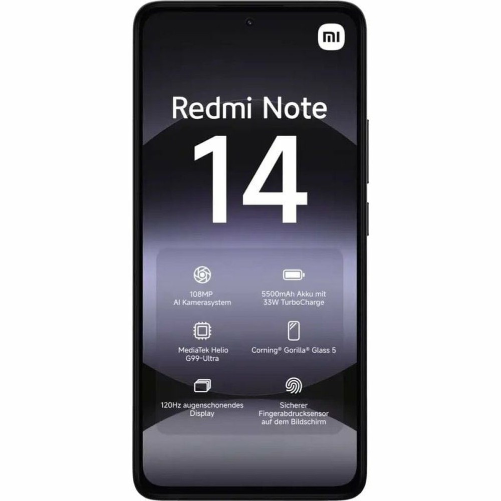 Smartphone Xiaomi Redmi Note 14 Octa Core 6 GB RAM 128 GB Schwarz 6,67"
