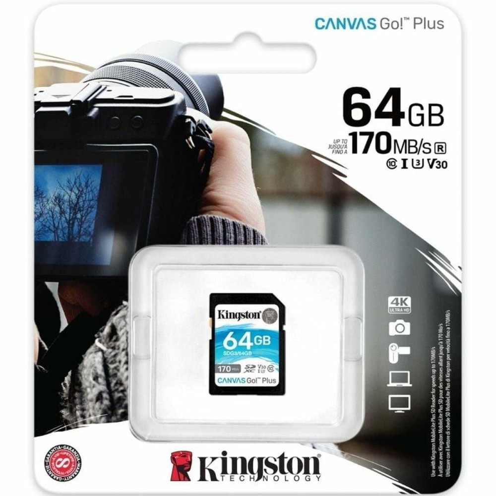 Carte Mémoire SDXC Kingston Canvas Go! Plus 64 GB