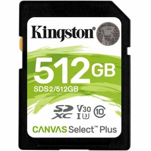 Carte Mémoire SDXC Kingston Canvas Select Plus 512 GB