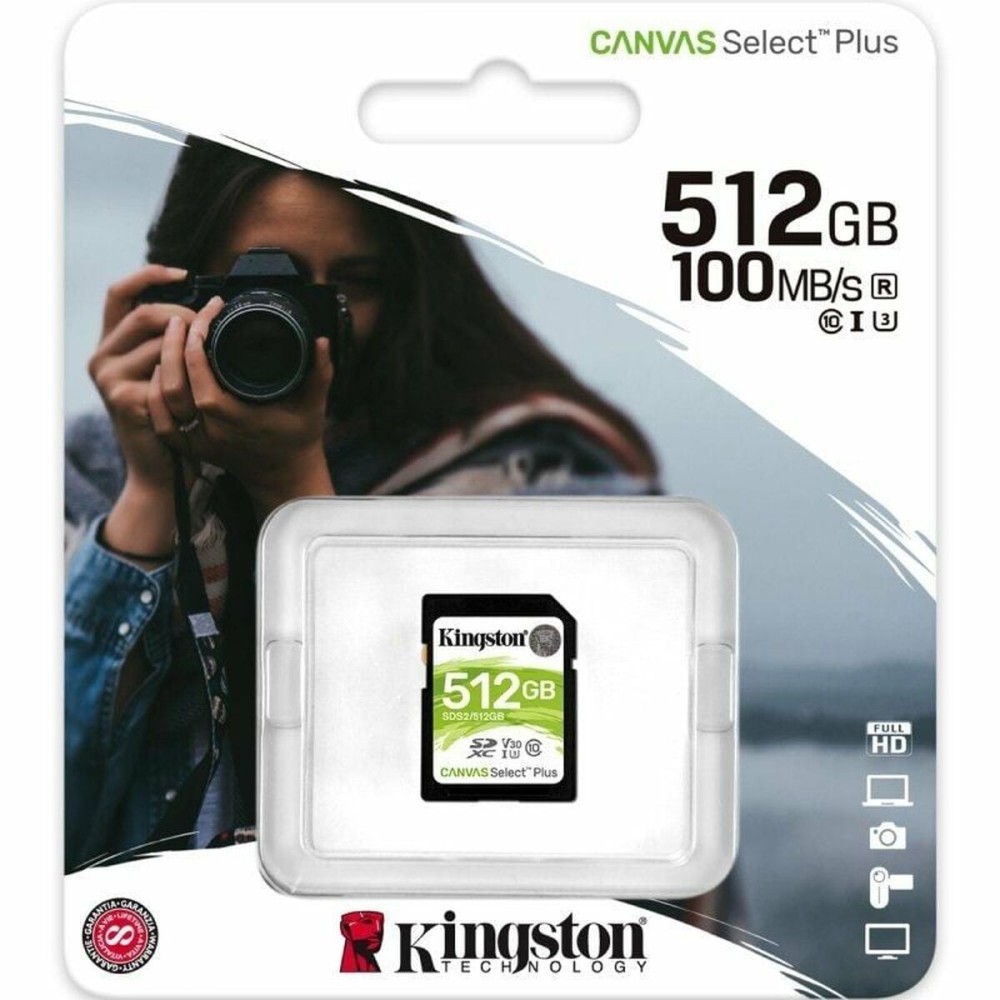 Carte Mémoire SDXC Kingston Canvas Select Plus 512 GB