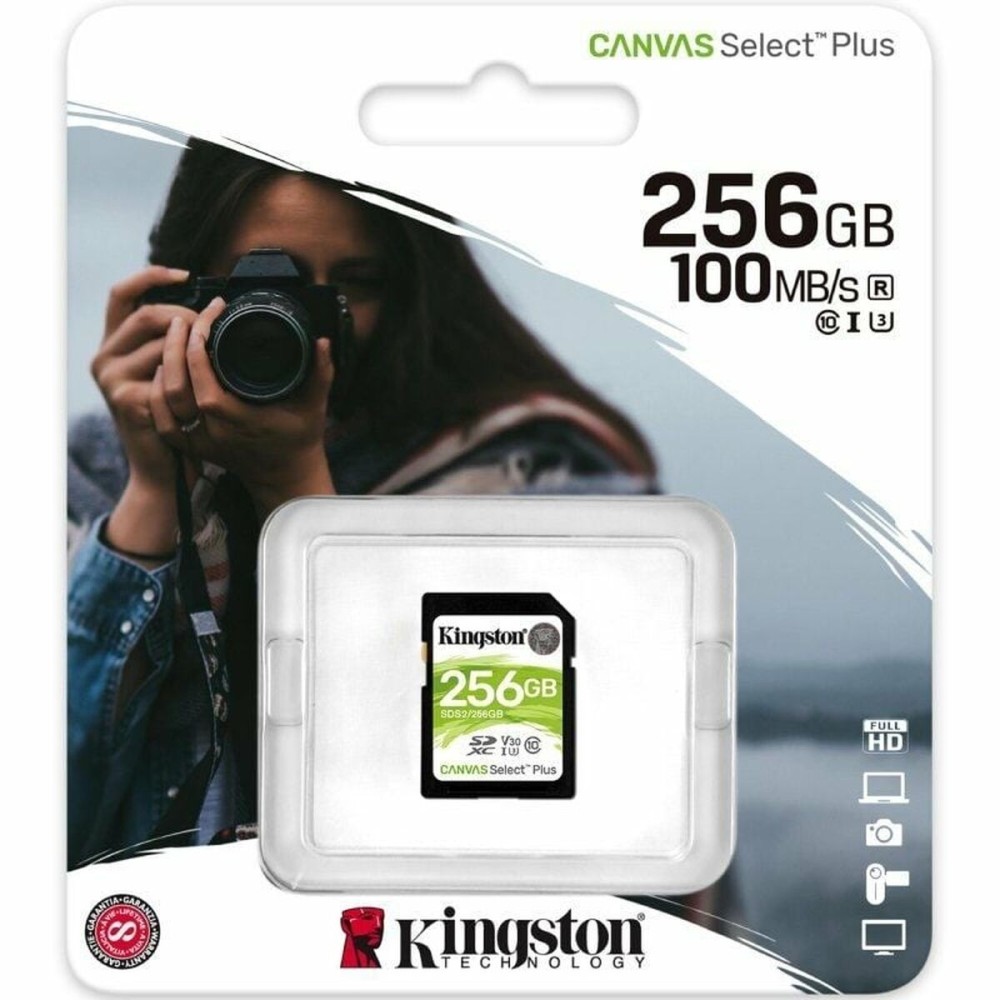 Carte Mémoire SDXC Kingston CANVAS Select Plus 256 GB
