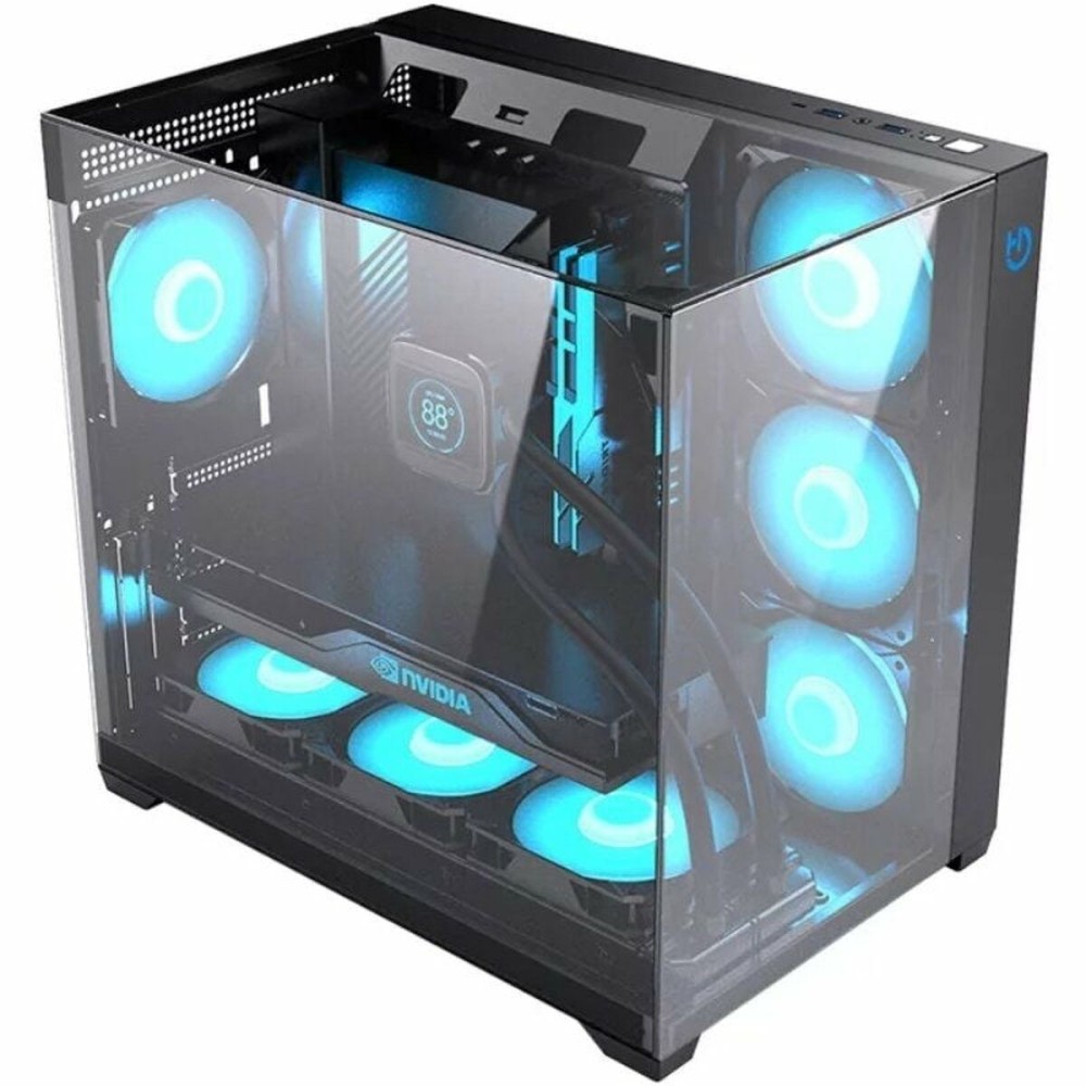 Boîtier ATX semi-tour Hiditec CHA010056 Noir