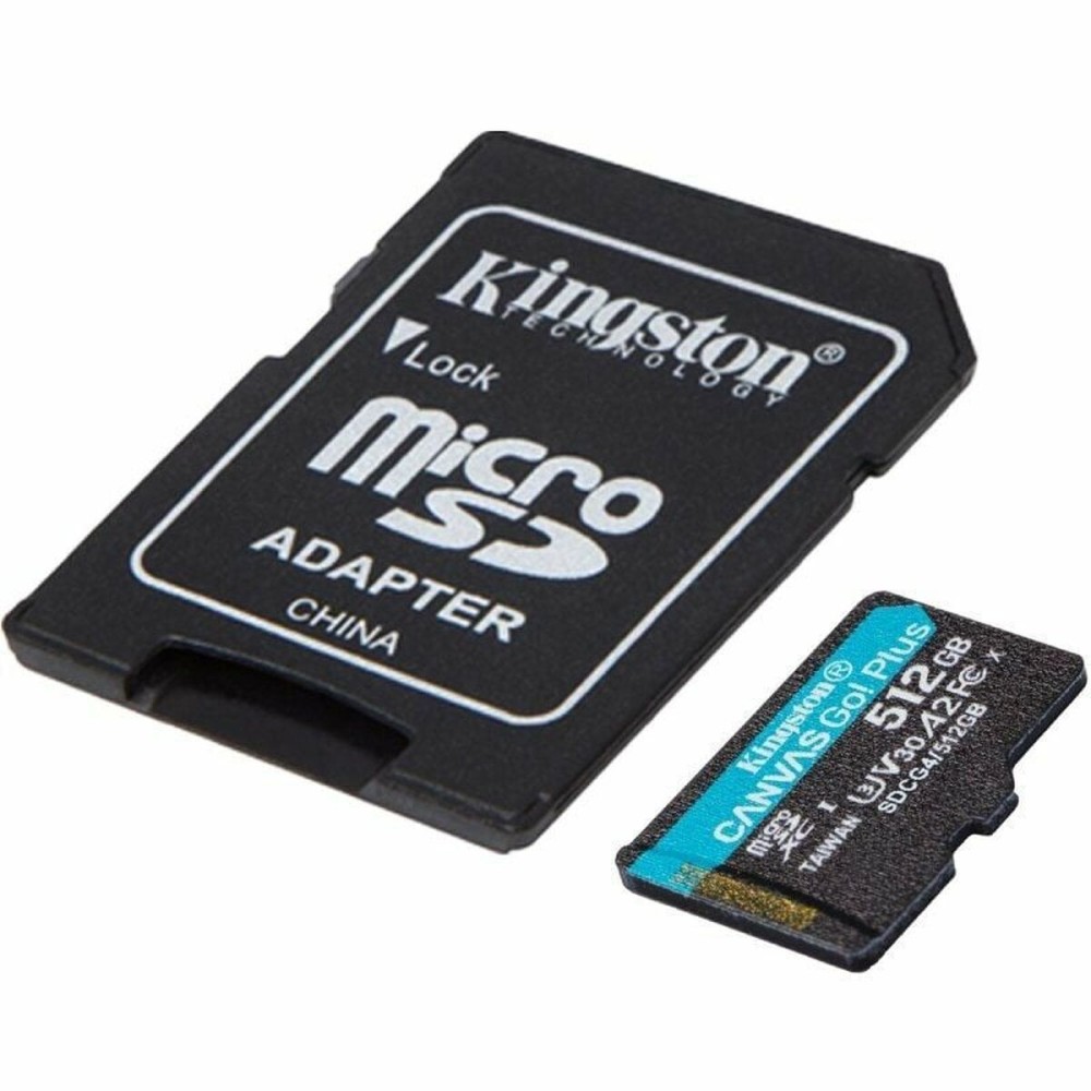 Carte Mémoire Micro SD avec Adaptateur Kingston CANVAS Go! Plus 512GB microSD XC 512 GB