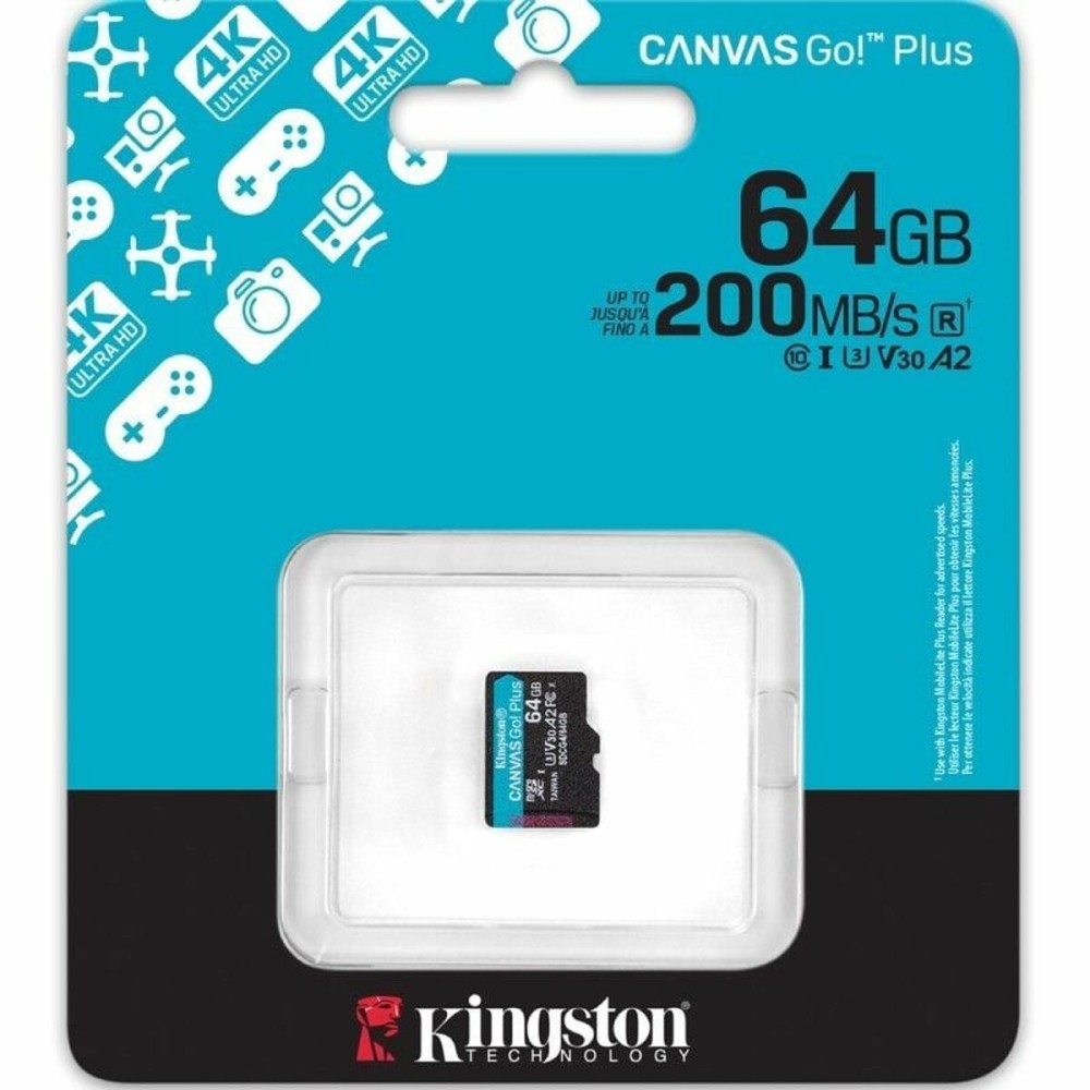 Carte Mémoire Micro SDXC Kingston CANVAS Select Plus 64 GB