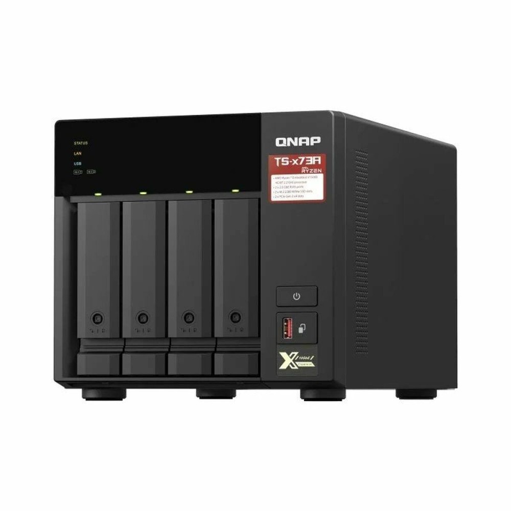 NAS-Netzwerk-Speicher Qnap TS-473A-8G Quad Core Schwarz