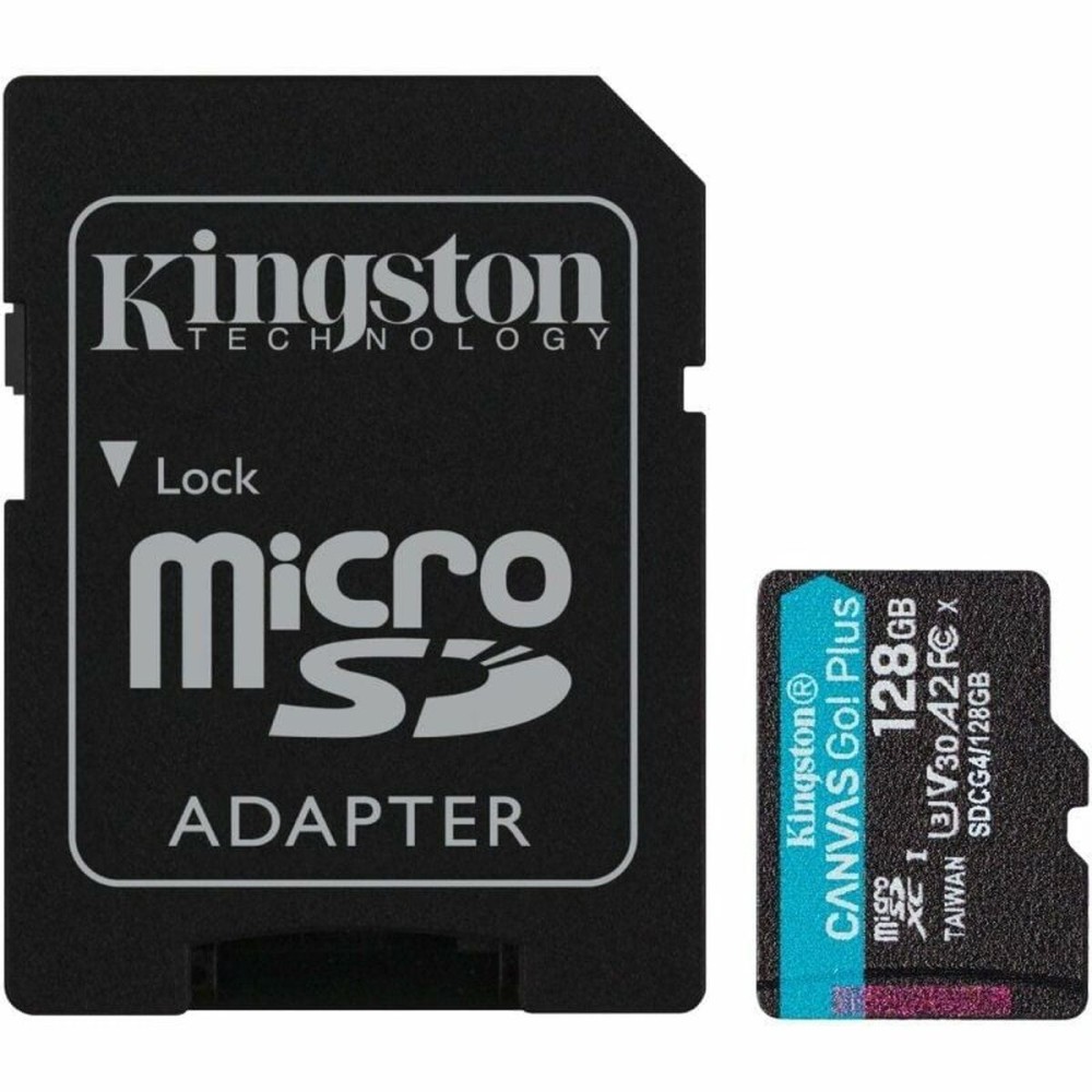 Carte Mémoire Micro SD avec Adaptateur Kingston CANVAS Go! Plus 128 GB