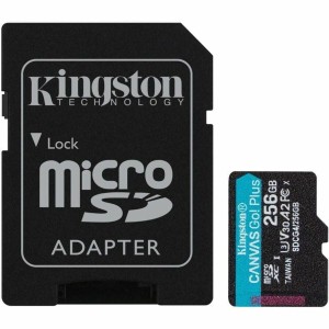 Carte Mémoire Micro SD avec Adaptateur Kingston CANVAS Go! Plus 256 GB