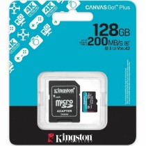 Carte Mémoire Micro SD avec Adaptateur Kingston CANVAS Go! Plus 128 GB