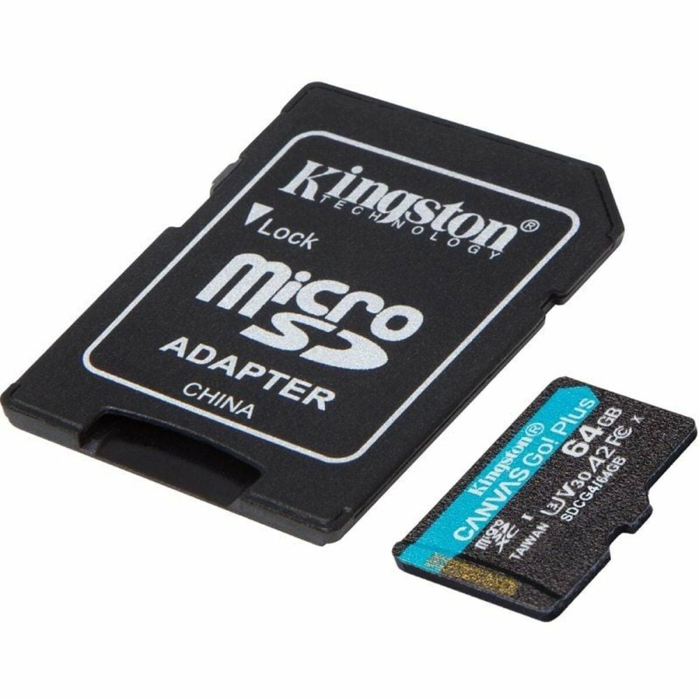 Carte Mémoire Micro SD avec Adaptateur Kingston CANVAS Go! Plus 64 GB