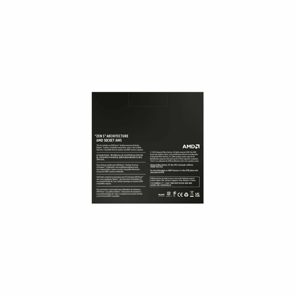 Processor AMD 100-100001404WOF AMD Ryzen 7 3700X AMD AM5