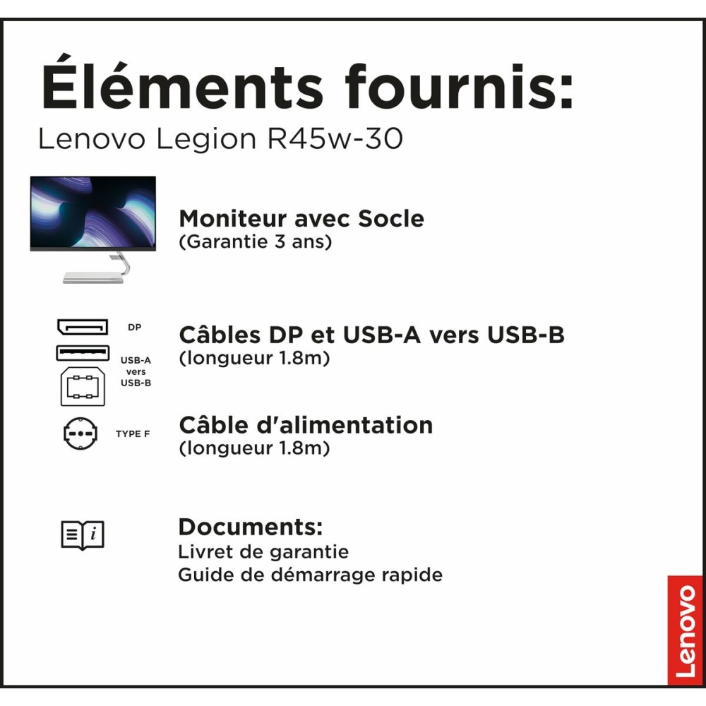 Monitor Lenovo 67B1GAC3EU 44,5" 4K Ultra HD