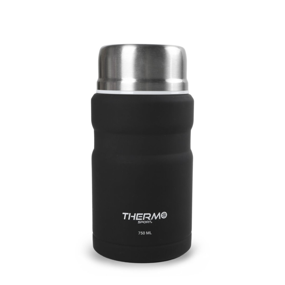 Thermoskanne für Lebensmittel ThermoSport Schwarz Stahl 750 ml (6 Stück)