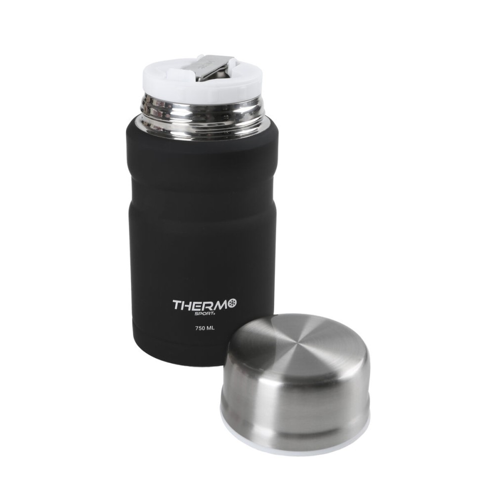 Thermoskanne für Lebensmittel ThermoSport Schwarz Stahl 750 ml (6 Stück)