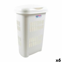 Bucket container Tontarelli White 55 L 46 x 34 x 64 cm (6 Units)