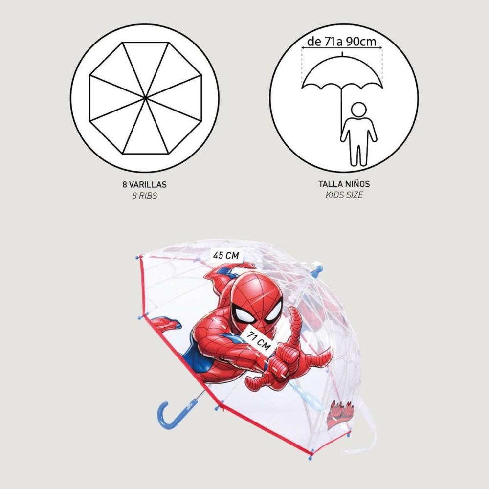 Parapluie Spider-Man Rouge 45 cm