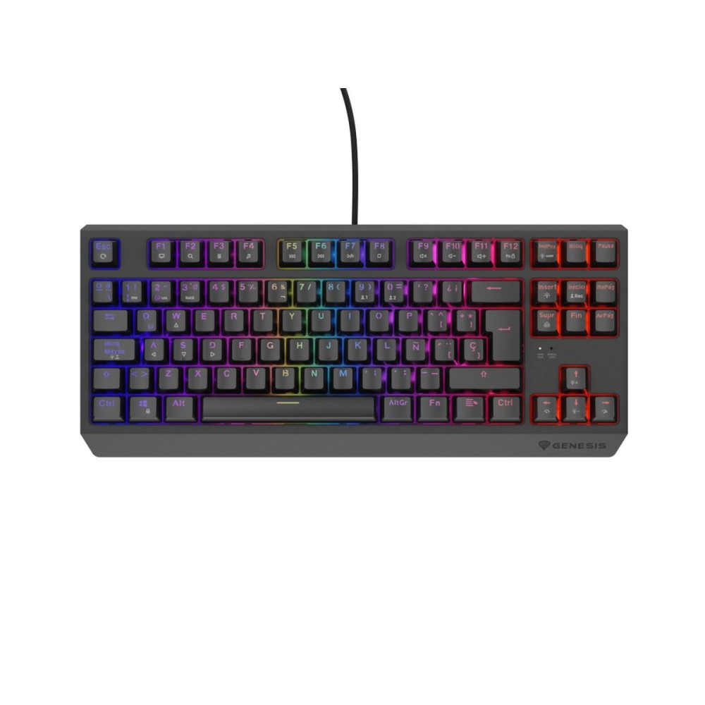 Tastatur Genesis Thor 230 TKL Schwarz Qwerty Spanisch