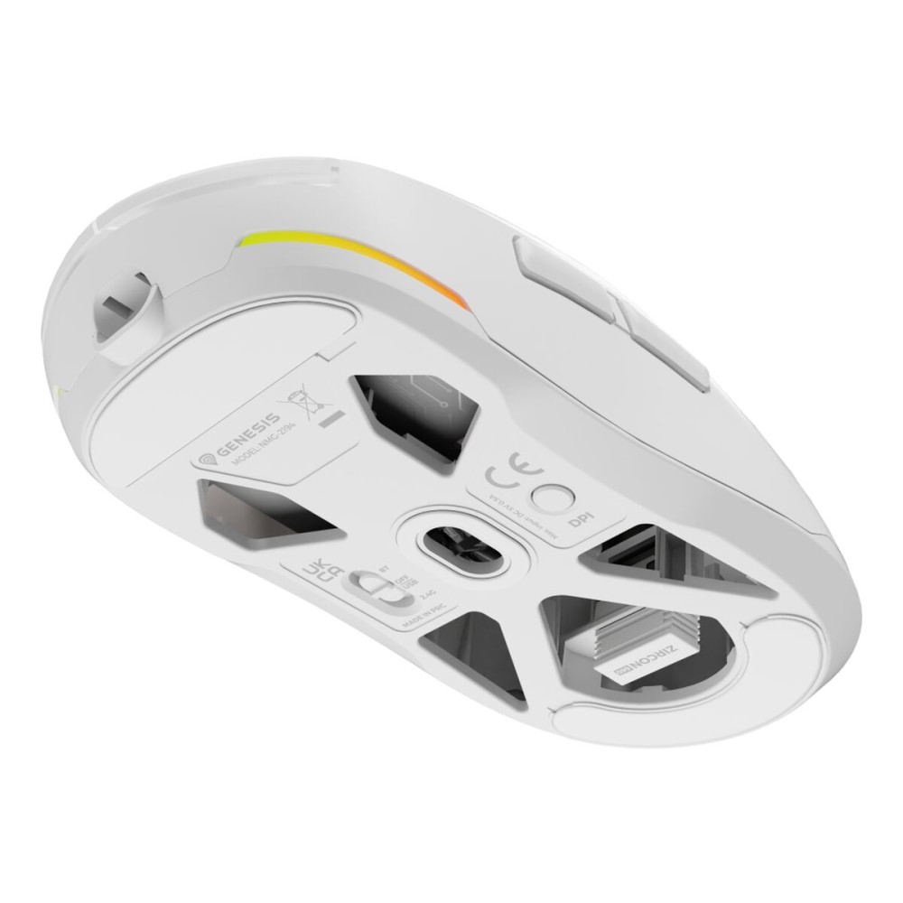 Souris Bluetooth Sans Fil Genesis NMG-2194 Blanc