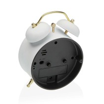 Alarm Clock Versa White Metal 5,4 x 13,5 x 9,7 cm