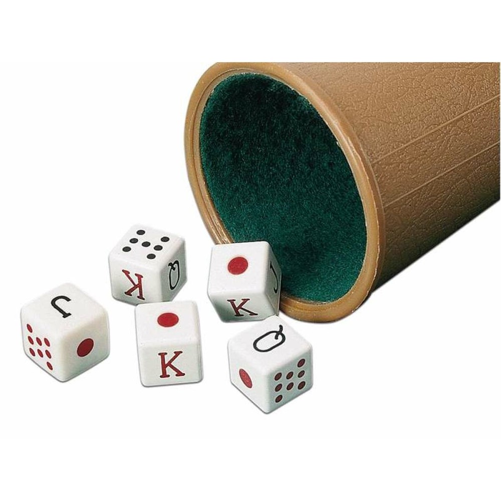 Shaker with Poker Dice Cayro