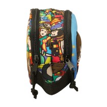 Trousse Fourre-Tout Double Harry Potter Bleu Multicouleur 21 x 8 x 6 cm 3D