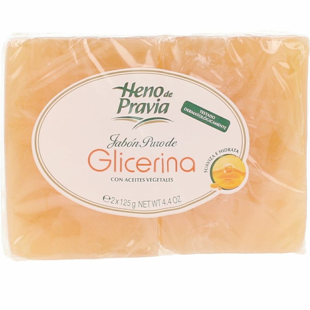 Savon en Glycérine Naturelle Heno De Pravia Aceites Vegetales 125 g 2 Unités